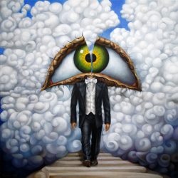 The Split Of The Eye alex, alexander, art, artwork,  canada, canadian,  european, expression, expressionism, flowy, imaginative, intricate, intuitive art, lavrov, mind, modern, north america, north american art, oil painting, original, people, philosophy, psychology, restless, self observation, surreal, surrealism, symbolism, the self, thinking, thoughts, vancouver, wiggly, wisdom, yvr, politics, geopolitics, divide, division