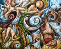 Whirlpool alex, alexander, art, artwork, behavior, canada, canadian, cubism, european, expression, expressionism, flowy, imaginative, intricate, intuitive art, lavrov, mind, modern, north america, north american art, oil painting, original, people, philosophy, psychology, self observation, surreal, surrealism, symbolism, the self, vancouver, wiggly, wisdom, yvr, thoughts, restless, thinking